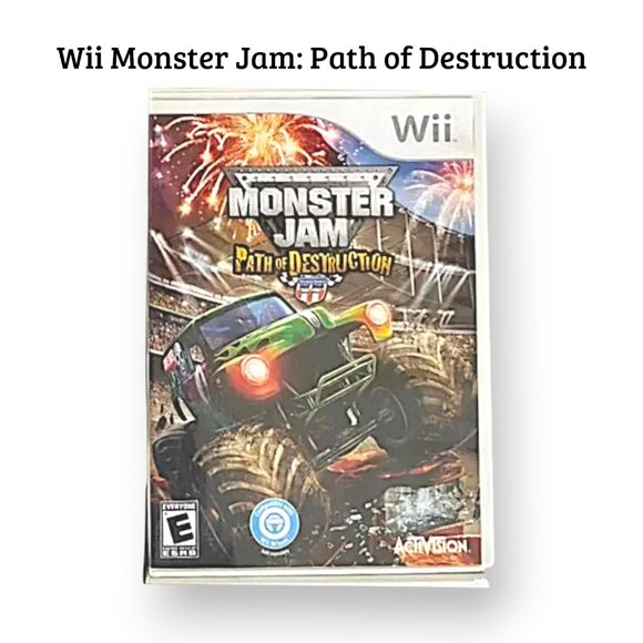 Wii Monster Jam: Path of Destruction Video Game - Picture 1 of 4
